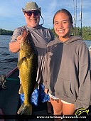 25" Walleye caught on Dollars Lake