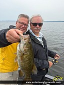 18" Smallmouth Bass caught on Big Sand Lake