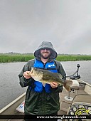 18" Largemouth Bass caught on Ottawa River