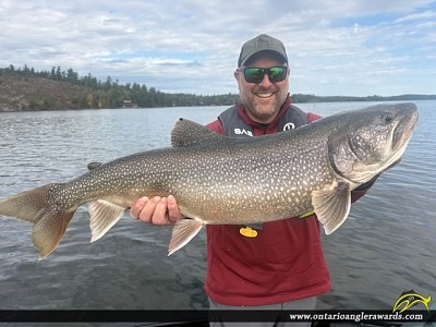 34.25" Lake Trout caught on Lake of the Woods