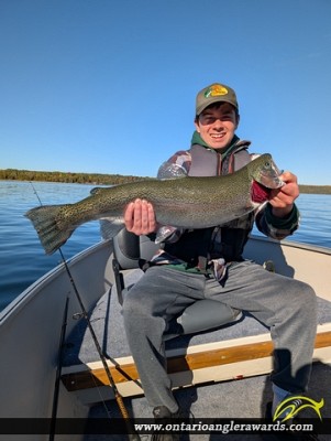 28.25" Rainbow Trout caught on North Channel (Lake Huron)